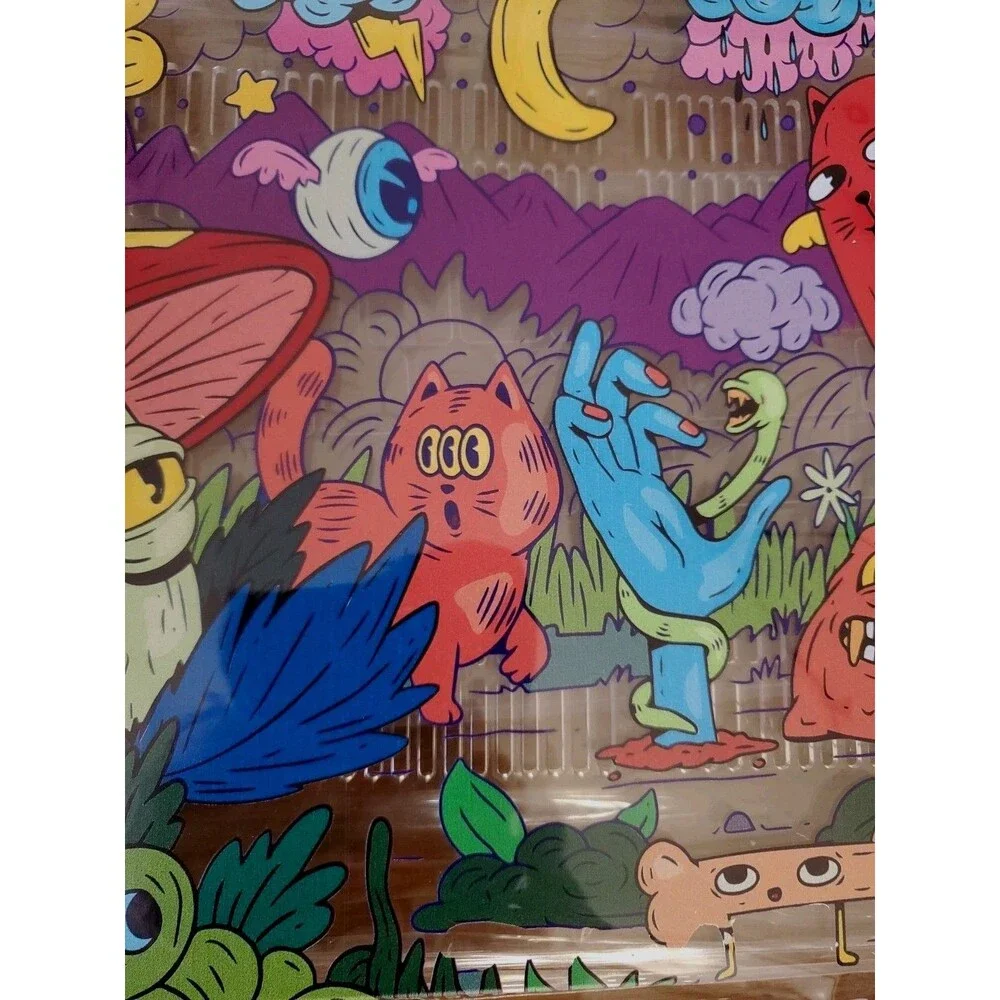 Psychedelic Monsters Retro Hard Shell Case New Macbook Air 13.6 Stand Vent